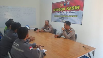 Personel ADMANA mengikuti dialog pengamanan bersama Polres Tabalong